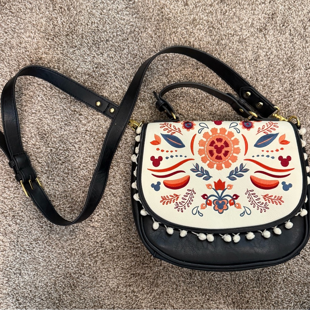 Disney “It’s a Small World” Boutique Bag – Folkloric Embroidered Design